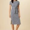 Colombe Reverie Knit Dress - Calico Navy -AMOUR VERT Sales 9032 S S Colombe Calico Navy 1