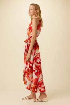 Hanne Washable Silk Maxi Dress - Begonia 7 Hanne Washable Silk Maxi Dress - Begonia -AMOUR VERT Sales 9223 Hanne Begonia 2