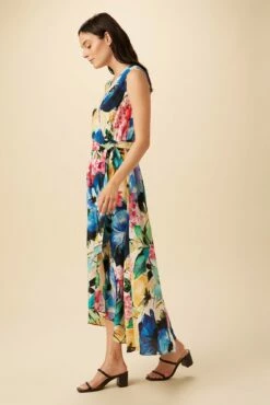 Hanne Washable Silk Maxi Dress - Full Bloom -AMOUR VERT Sales 9223 Hanne Full Bloom 2
