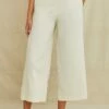 Patsy Silk Noil Pant - Ivory