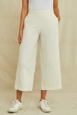 Patsy Silk Noil Pant - Ivory