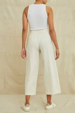 Patsy Silk Noil Pant - Ivory -AMOUR VERT Sales 9298PatsyIvory 4561 web 8fc7031d 656b 431e 9f9a b566d52c60f0