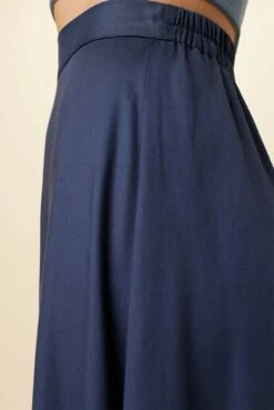 Blaze Tencel Midi Skirt - Indigo -AMOUR VERT Sales 9312 Blaze Indigo 4