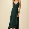 Astrida Maxi Wrap Dress - Darkest Spruce