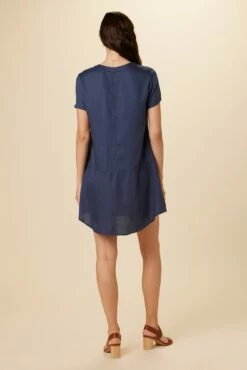 Zendaya Tencel Dress - Indigo -AMOUR VERT Sales 9355 Zendaya Indigo 3