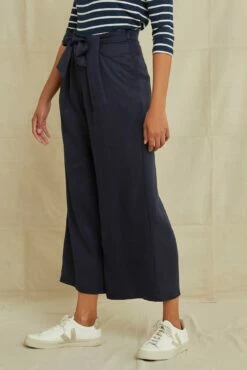 Eldora Wide Leg Pant -AMOUR VERT Sales 9360EldoraTencelNavy 6110 web