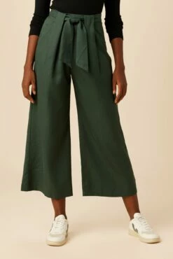 Eldora Tencel Wide Leg Pant - Darkest Spruce -AMOUR VERT Sales 9360R1 Eldora Darkest Spruce 1