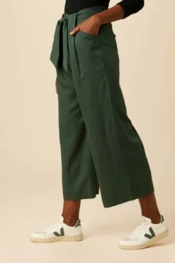 Eldora Tencel Wide Leg Pant - Darkest Spruce -AMOUR VERT Sales 9360R1 Eldora Darkest Spruce 2