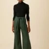 Eldora Tencel Wide Leg Pant - Darkest Spruce -AMOUR VERT Sales 9360R1 Eldora Darkest Spruce 4