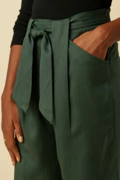 Eldora Tencel Wide Leg Pant - Darkest Spruce -AMOUR VERT Sales 9360R1 Eldora Darkest Spruce 5