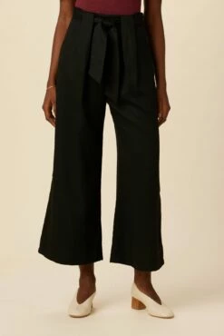 Eldora Tencel Wide Leg Pant - Black -AMOUR VERT Sales 9360 Eldora Black 1