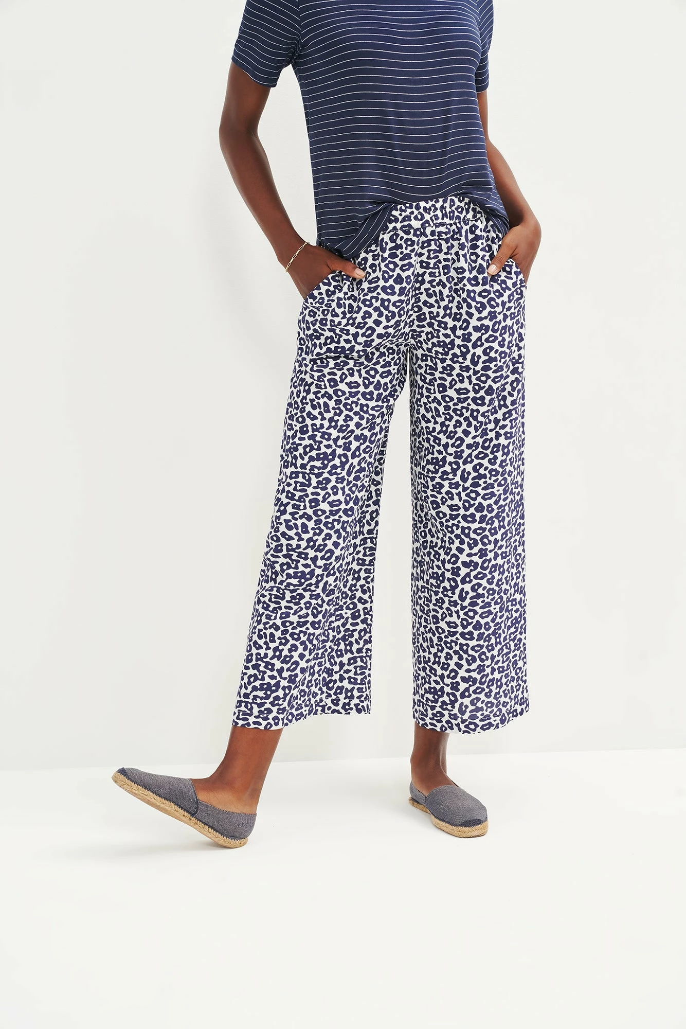 Salice Washable Silk Pants - Navy Sauvage 5 Salice Washable Silk Pants - Navy Sauvage - Image 3
