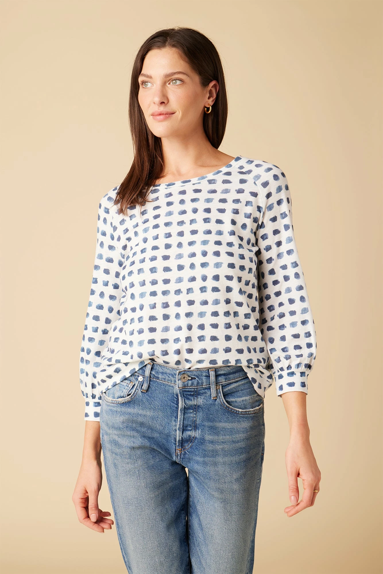 Issa Raglan Slub Tee - Squared Up White 3 Issa Raglan Slub Tee - Squared Up White