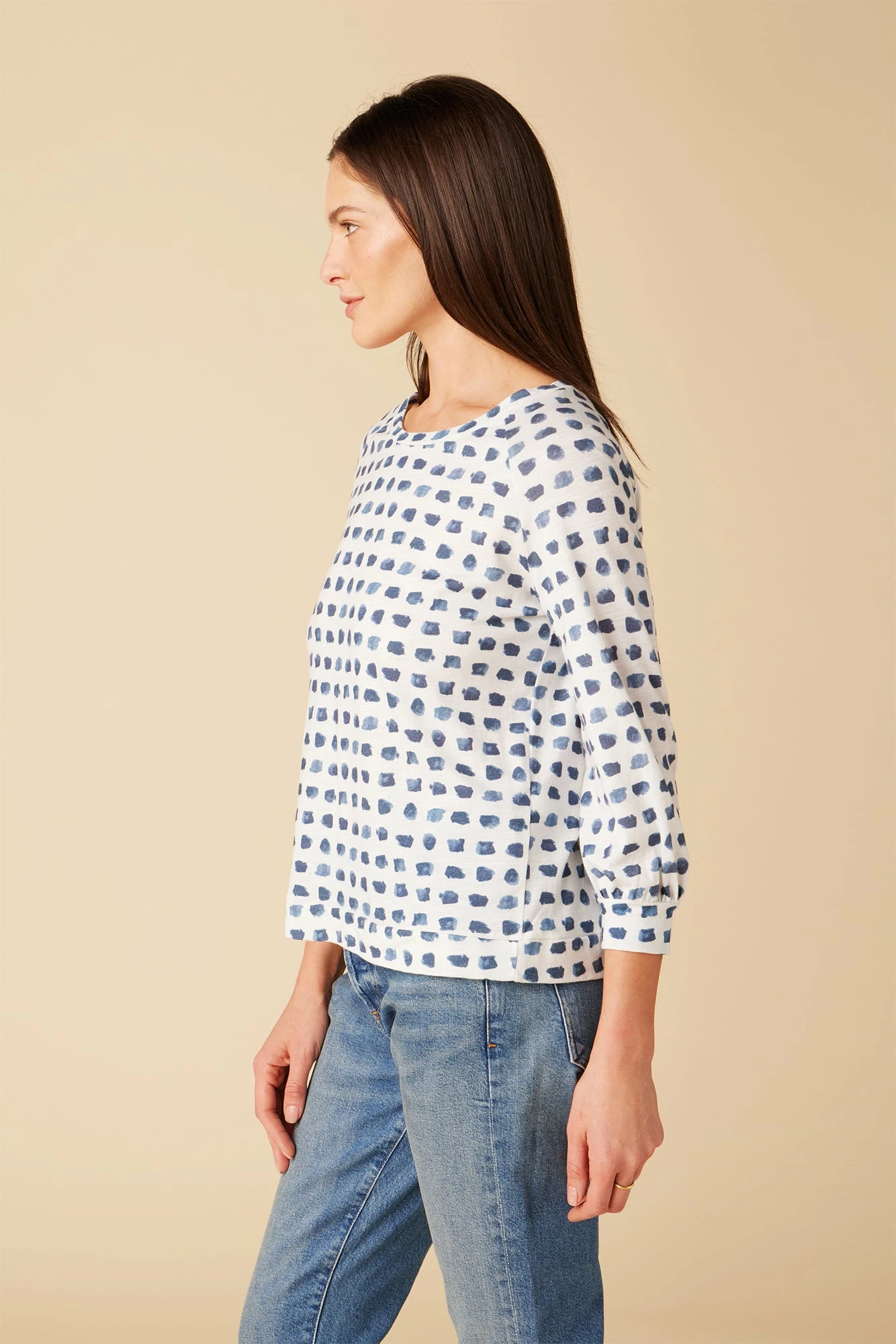 Issa Raglan Slub Tee - Squared Up White 4 Issa Raglan Slub Tee - Squared Up White - Image 2