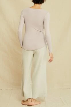 Itana Long Sleeve Dream Rib Tee - Dawn -AMOUR VERT Sales 9456 Itana Dawn 0315 web 6b155219 7e63 459b 9643 f609697b4dfd