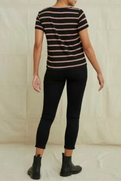 Berkeley Dream Knit Tee - Black And Quartz -AMOUR VERT Sales 9493SSBerkeleySausalitoBlackQuartzStripe 3299 web 542adce1 381f 43b8 8178 8c44b7630a6c