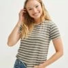 Berkeley Dream Knit Tee - Harbor Vetiver Stripe -AMOUR VERT Sales 9493 Berkeley Harbor Stripe Vetiver 0684 web 77d7c258 e177 456b a1c7 4b19caa1d252