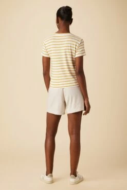 Berkeley Dream Knit Tee - Ivory Sunflower Stripe 8 Berkeley Dream Knit Tee - Ivory Sunflower Stripe -AMOUR VERT Sales 9493 SS Berkeley Harbor Stripe Ivory Sunflower 3