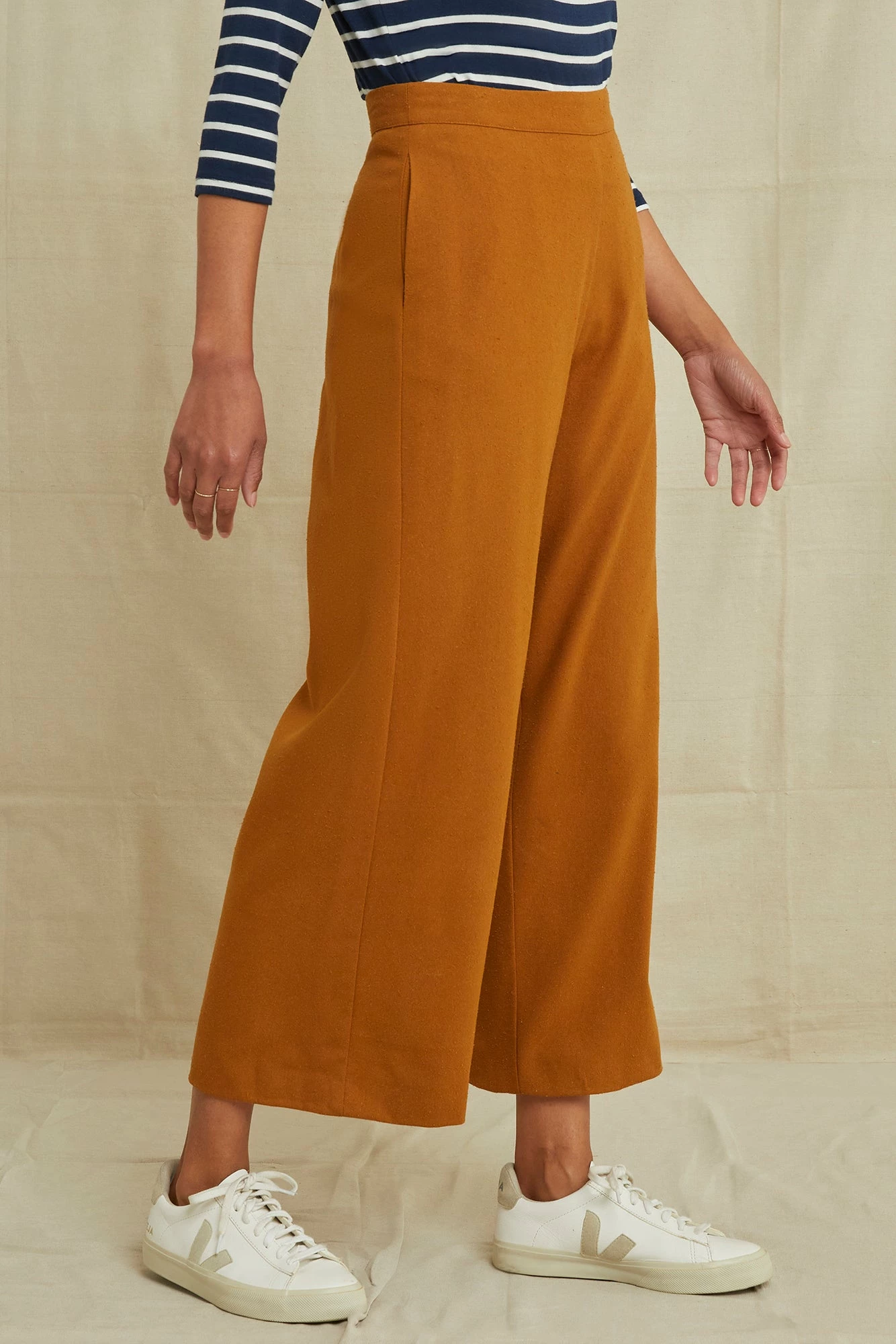 Patsy Silk Noil Pant - Golden Tan 4 Patsy Silk Noil Pant - Golden Tan - Image 2