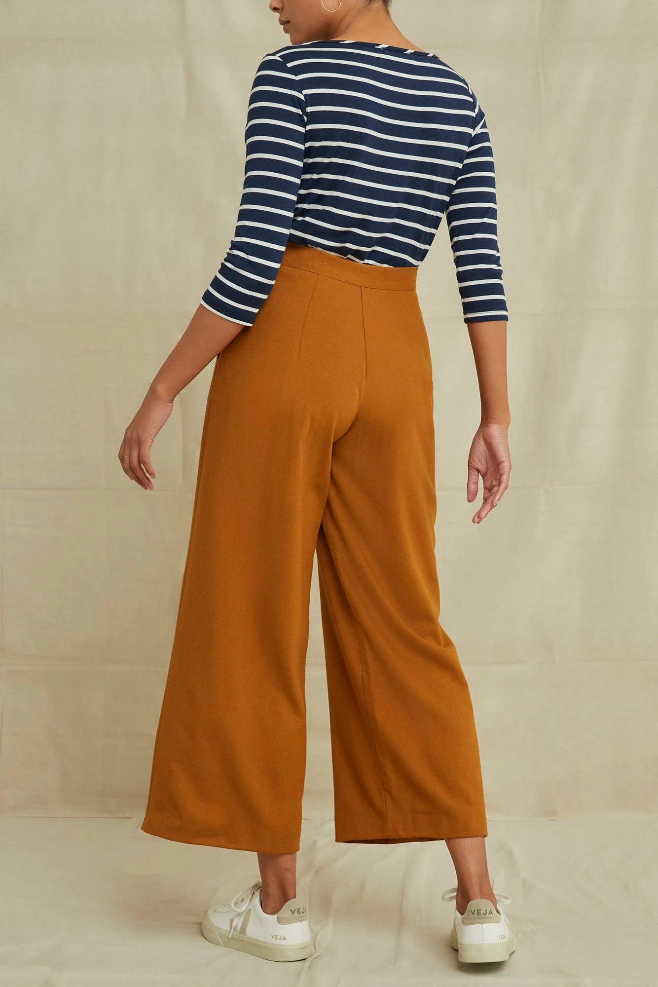 Patsy Silk Noil Pant - Golden Tan 5 Patsy Silk Noil Pant - Golden Tan - Image 3