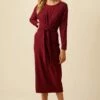 Russo Luxe Fleece Dress - Mulberry -AMOUR VERT Sales 9597R1 Russo Mulberry 1