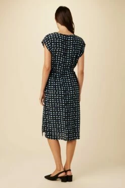 Cindra Washable Silk Midi Dress - Squared Up Black 10 Cindra Washable Silk Midi Dress - Squared Up Black -AMOUR VERT Sales 9674 Cindra Squared Up Black 3