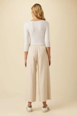 Eugenia Nouveau Fleece Pant - Brushed Oatmeal -AMOUR VERT Sales 9730 Eugenia Brushed Oatmeal 3