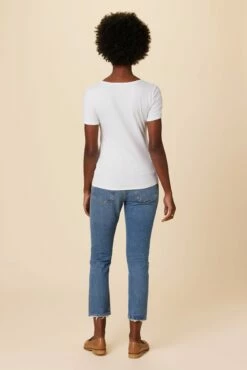 Cara Reverie Knit Tee - White -AMOUR VERT Sales 9818 Cara White 3