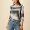 Cecelia Reverie Knit Tee - Paris Stripe 1 Cecelia Reverie Knit Tee - Paris Stripe -AMOUR VERT Sales 9819 Cecelia Paris Stripe 1