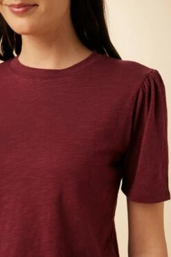 Odilia Reverie Slub Tee - Pinot -AMOUR VERT Sales 9828 Odilia Pinot 4