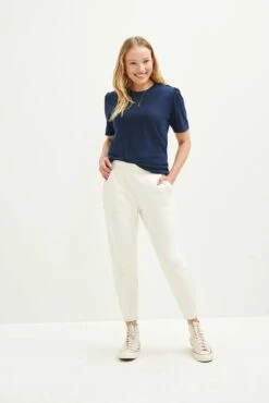 Odilia Reverie Slub Tee - Navy