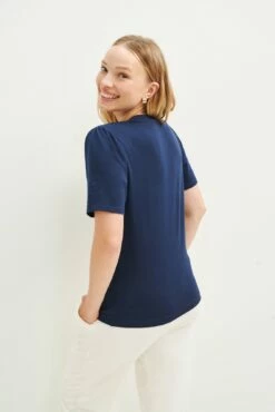 Odilia Reverie Slub Tee - Navy -AMOUR VERT Sales 9828 Odilia Slub Navy 2360 web df849d08 8339 4931 8190 24933006119f