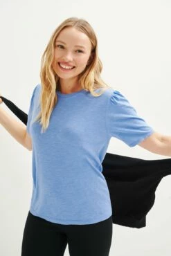 Odilia Reverie Slub Tee - Sky