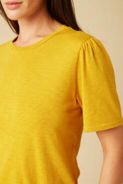Odilia Reverie Slub Tee - Sunflower -AMOUR VERT Sales 9828 Odilia Slub Sunflower 4