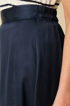Blaze Cottonseed Cupro Skirt - Navy -AMOUR VERT Sales 9837 Blaze Cupro Navy 5