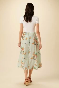 Blaze Washable Silk Skirt - Cannes Floral -AMOUR VERT Sales 9838 Blaze Cannes Floral 3