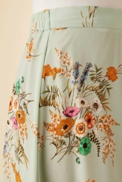 Blaze Washable Silk Skirt - Cannes Floral -AMOUR VERT Sales 9838 Blaze Cannes Floral 4