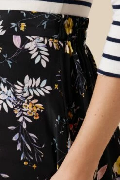 Blaze Washable Silk Skirt - French Jardin Black 11 Blaze Washable Silk Skirt - French Jardin Black -AMOUR VERT Sales 9838 Blaze French Jardin Black 5