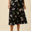 Blaze Washable Silk Skirt - Ladera Floral 2 Blaze Washable Silk Skirt - Ladera Floral -AMOUR VERT Sales 9838 Blaze Ladera Floral 1