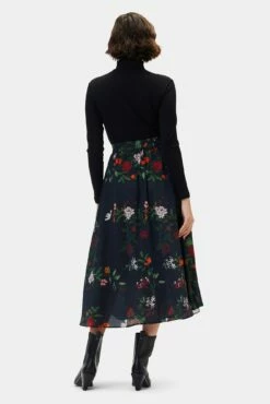 Blaze Washable Silk Skirt - Osaka Floral -AMOUR VERT Sales 9838 Blaze Osaka Floral 3