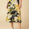Blaze Washable Silk Skirt - Marbella -AMOUR VERT Sales 9838 Blaze Silk Marbella 1