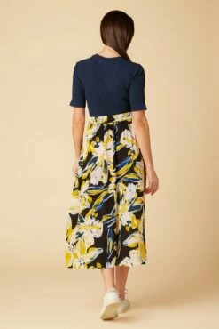 Blaze Washable Silk Skirt - Marbella -AMOUR VERT Sales 9838 Blaze Silk Marbella 3