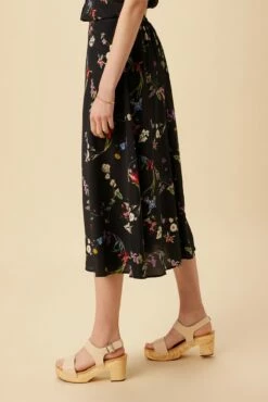 Blaze Washable Silk Skirt - Marin Floral -AMOUR VERT Sales 9838 Blaze Silk Marin Floral 2