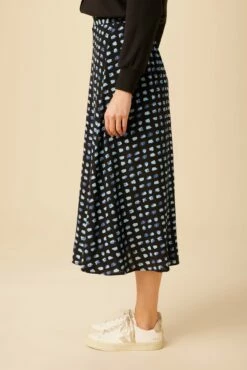 Blaze Washable Silk Skirt - Squared Up Black -AMOUR VERT Sales 9838 Blaze Squared Up Black 2