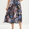 Blaze Washable Silk Skirt - Saint Barts Black Floral -AMOUR VERT Sales 9838 Blaze Washable Silk Saint Barts Black 0747 Web 79d5f3b1 07b2 40d4 8cc4 0fe64ebbd217