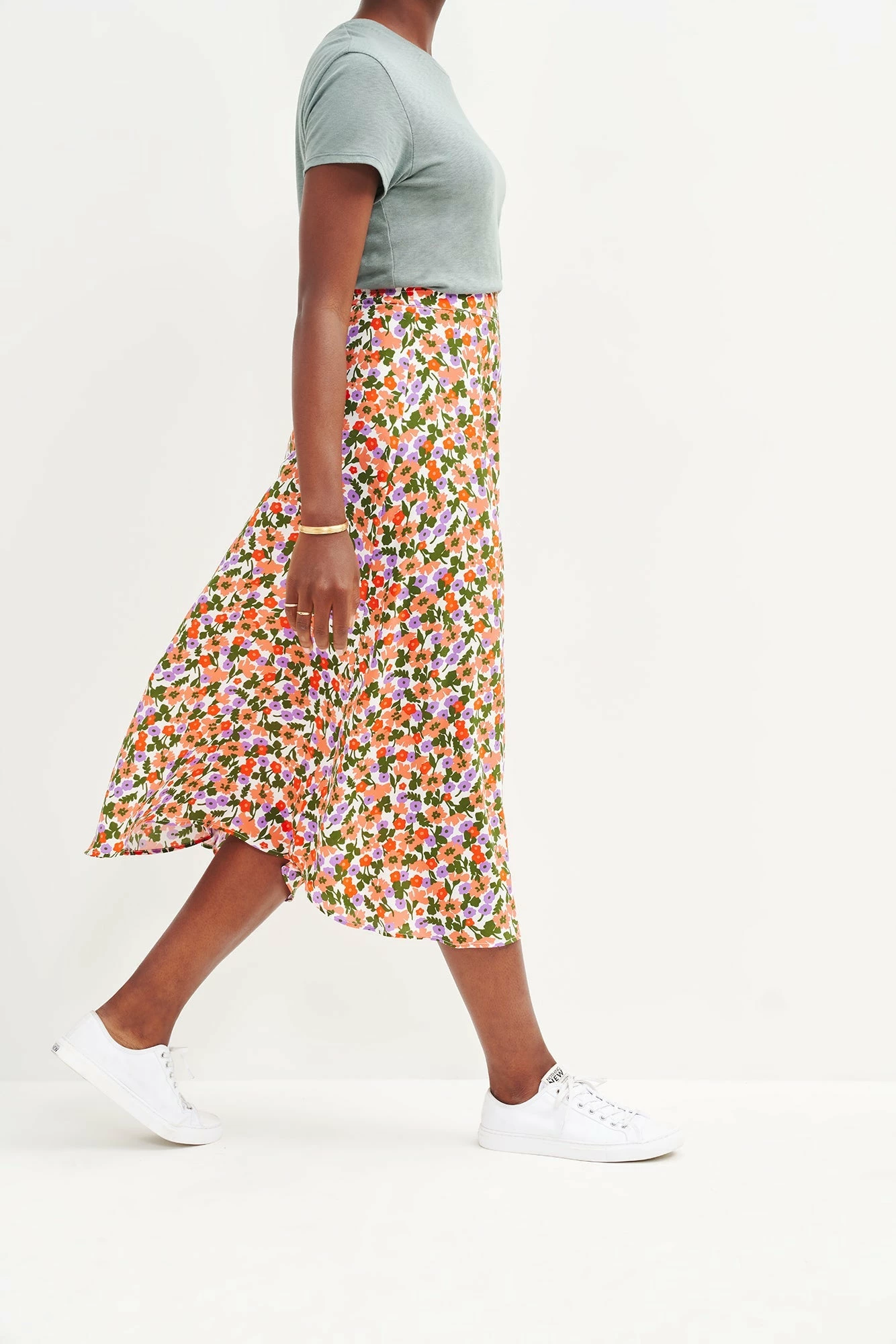 Blaze Washable Silk Skirt - Seaside Floral 6 Blaze Washable Silk Skirt - Seaside Floral - Image 4