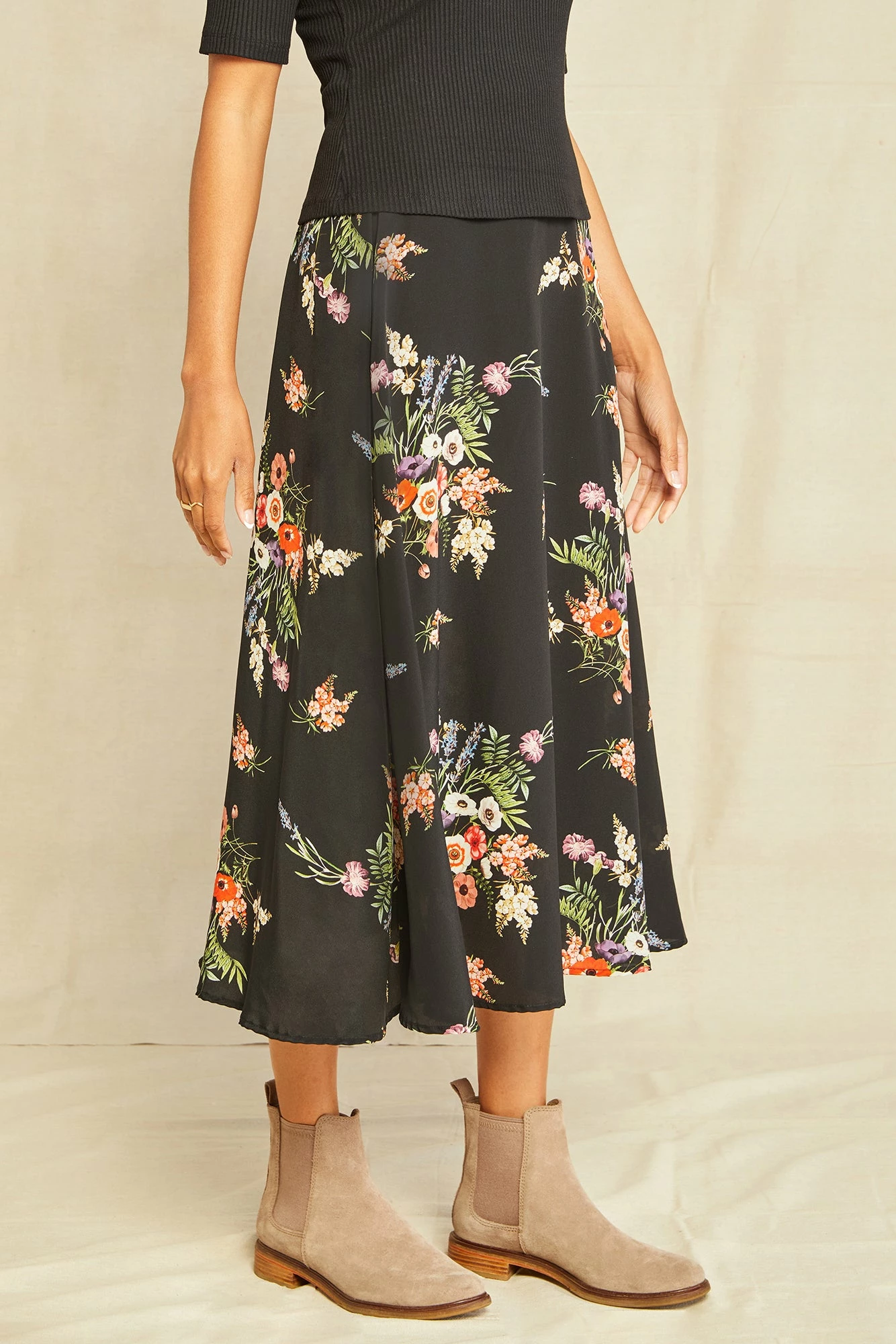 Blaze Washable Silk Skirt - Treviso Floral 4 Blaze Washable Silk Skirt - Treviso Floral - Image 2