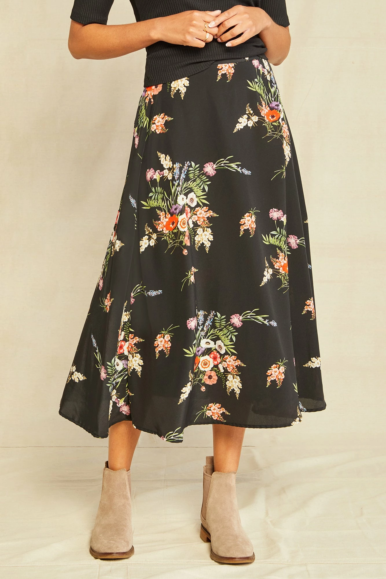 Blaze Washable Silk Skirt - Treviso Floral 3 Blaze Washable Silk Skirt - Treviso Floral