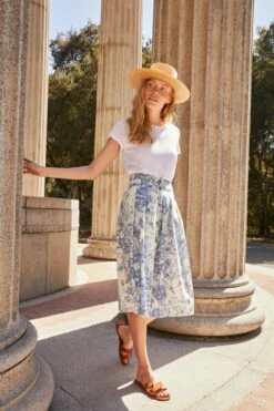 Mariah Organic Cotton Skirt - Cotswolds 9 Mariah Organic Cotton Skirt - Cotswolds -AMOUR VERT Sales 9860 Mariah Cotswolds 10244