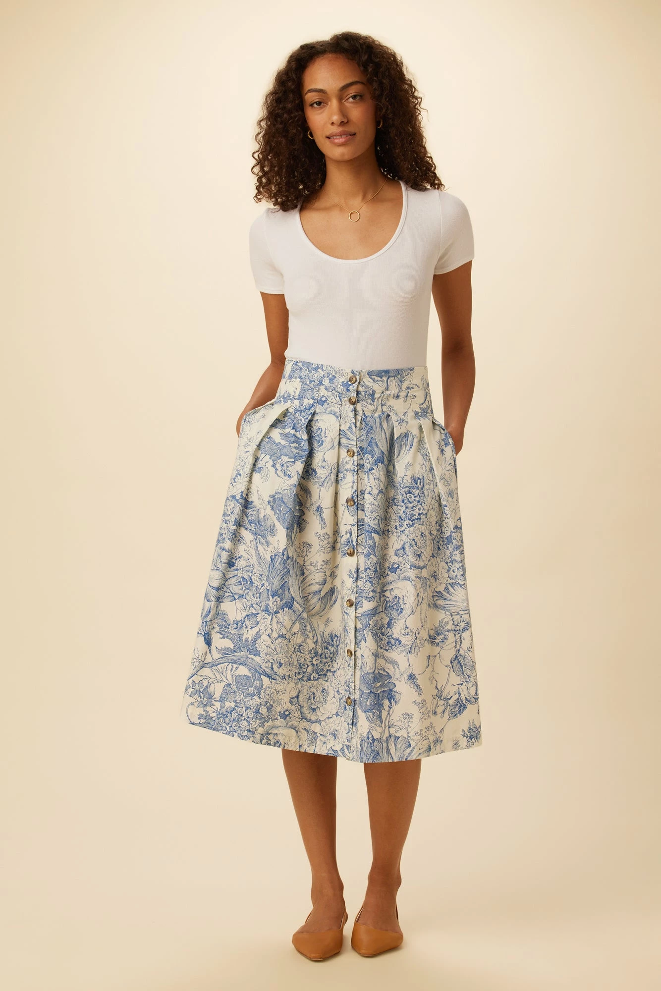 Mariah Organic Cotton Skirt - Cotswolds 5 Mariah Organic Cotton Skirt - Cotswolds - Image 3